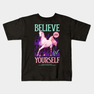 Believe In Yourself Unicorn Kids T-Shirt